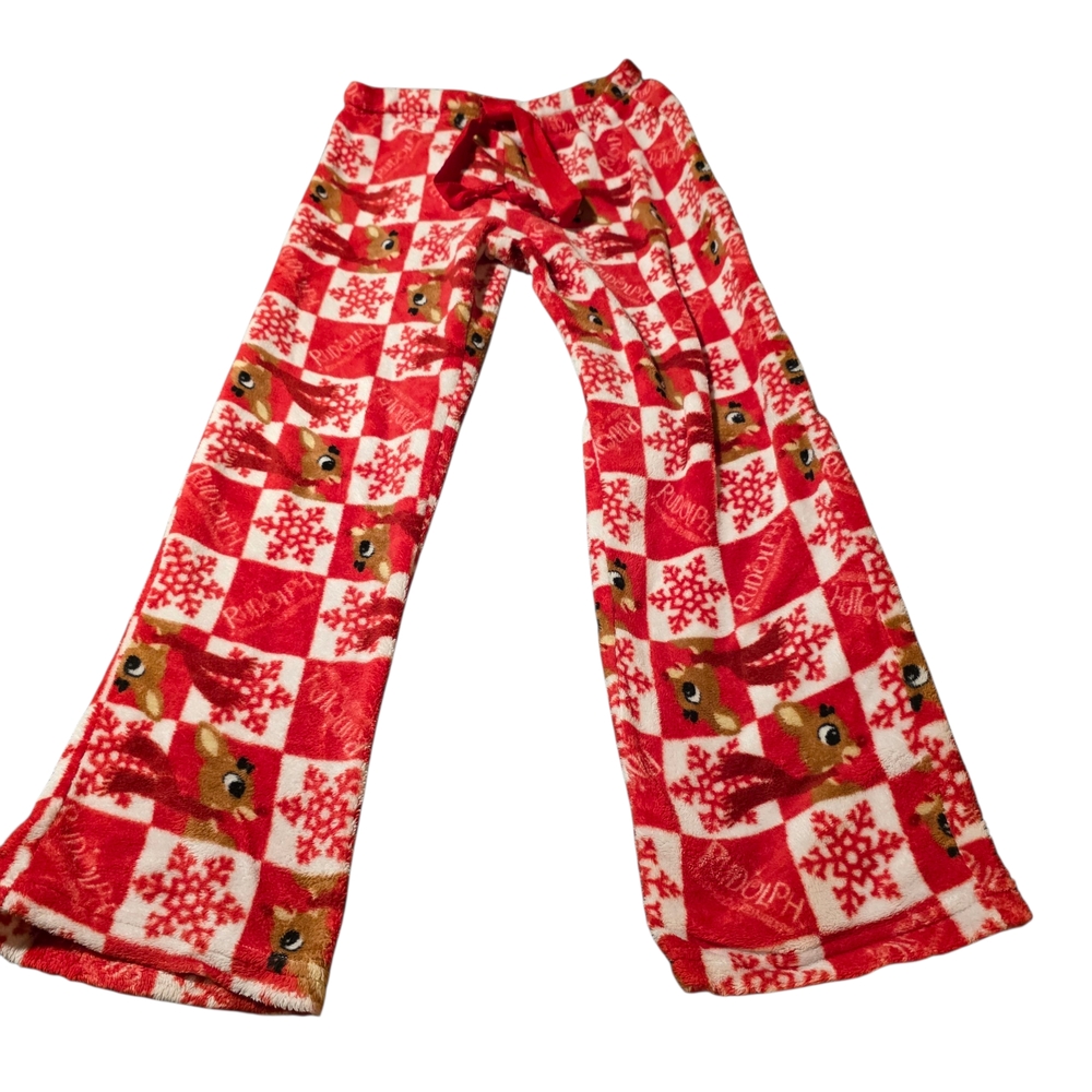 Rudolph Red-Nosed Reindeer Fleece Pajama Pants - Picture 2 of 5